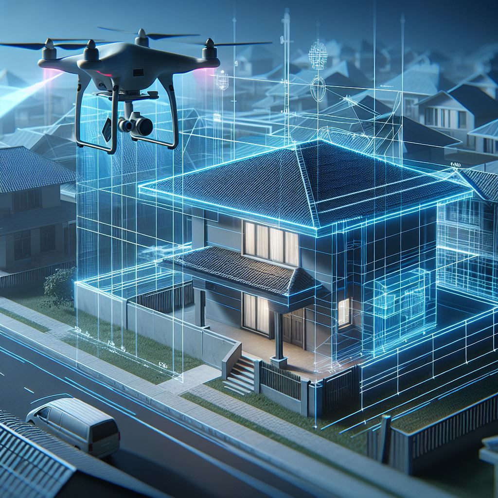 Vermessung eines Einfamilienhauses flycad de